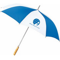 MA48 - 48" auto open, manual close stick umbrella with wood handle